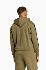 Кофта adidas Essentials 3-Stripes Fleece - зеленый