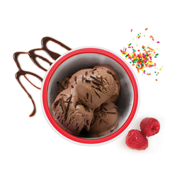 Мороженица ice cream maker красная