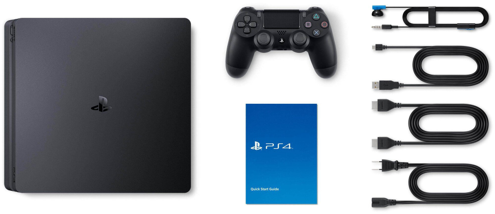Sony PlayStation 4 Slim 1 ТБ GTS/HZD/SpiderM/PS+ 3мес