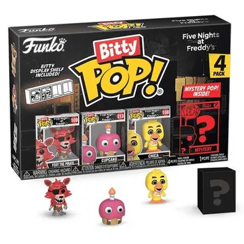 Фигурка Funko Bitty POP! FNAF Foxy The Pirate+Cupcake+Chika+Mystery (1 of 4) 4PK 73045