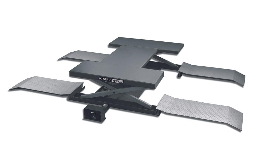 KraftWell KRW260B Подъемник г/п 2,5 т. пневматический с поворотными лапами