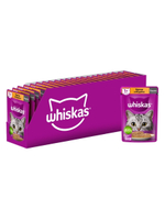 Влажный корм Whiskas для взрослых кошек, паштет с курицей и индейкой, 28 шт x 75 г