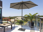 Зонт профессиональный Ø2.5 м Scolaro Lido Dark, антрацит, серо-коричневый