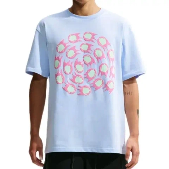 Мужская теннисная футболка Nike Club Rules Logo2 - hydrogen blue