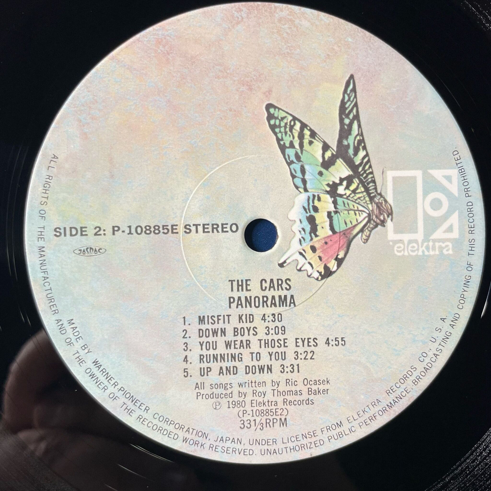 Винтажная виниловая пластинка LP The Cars Panorama (Japan 1980) (No Obi) Touch And Go
