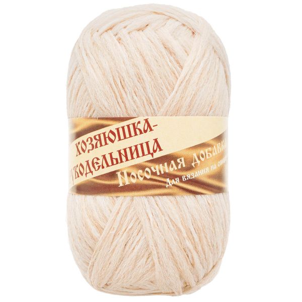 Пряжа Носочная добавка / уп.10 мот. по 50 г, 200±20 м, белый меланж