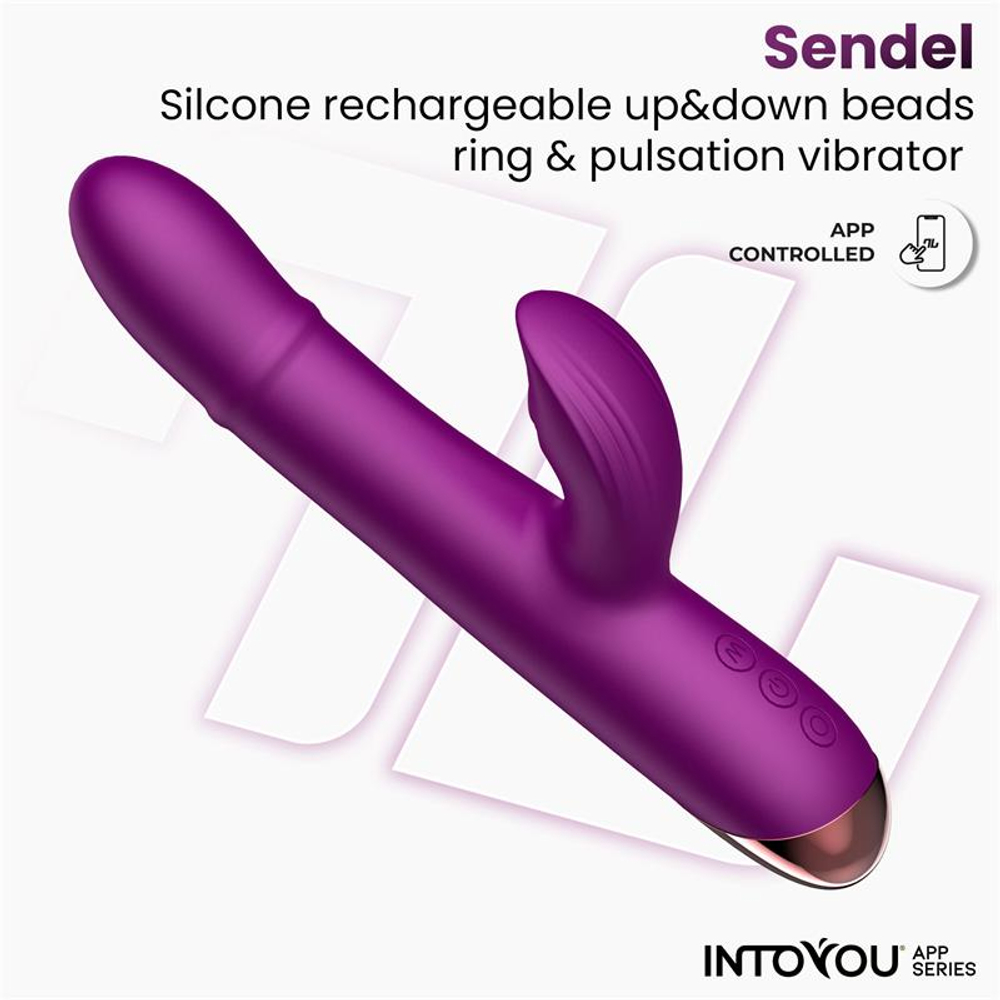 INTOYOU Sendel — Вибратор-кролик с подвижными шариками, пульсацией