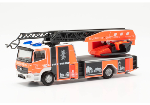 Пожарная машина Mercedes-Benz Atego поворотная лестница с ящиком для оборудования "Gersthofen Fire Department" (Бавария/Герстхофен)