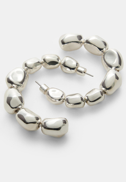 STRADIVARIUS Массивные серьги, серый