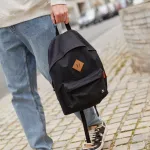 Рюкзак BRAUBERG, универсальный, сити-формат, один тон, черный, 20 литров, 41х32х14 см, 225381
