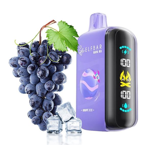 ELF BAR RAYA D3 - Grape Ice (5% nic)