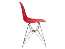 Стул  Tuscany в стиле Eames красный /хром