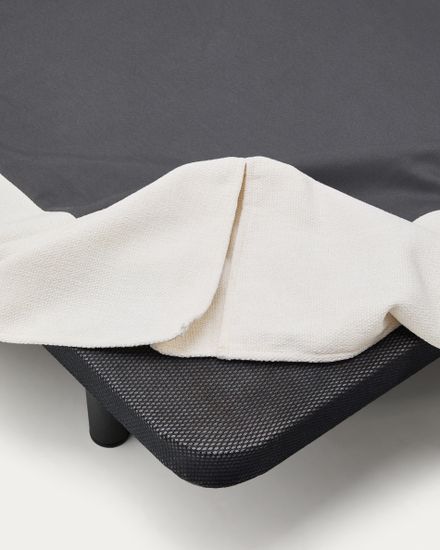 Кровать Jaira La Forma из белого шенилла со съемным чехлом для матраса 150x190 см