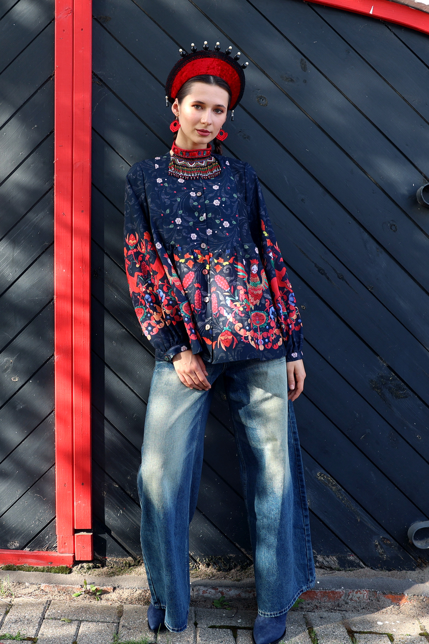 Blouse "Cloudberry. Maslenitsa"