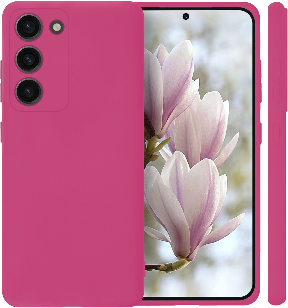 Мягкий Soft Touch чехол из силикона для SAMSUNG GALAXY S23 (не ULTRA / FE / PLUS!) с бархатной подкладкой