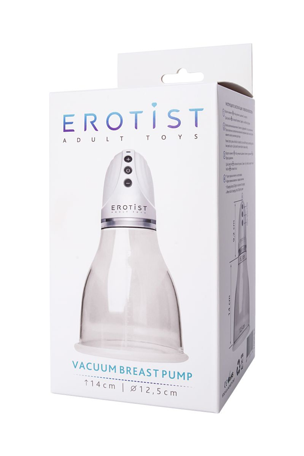 Вакуумная помпа для груди Erotist Adult toys (Цвет: прозрачный)