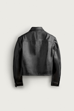 УКОРОЧЕННАЯ КУРТКА-РУБАШКА ИЗ ИСКУССТВЕННОЙ КОЖИ — ZARA