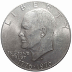 1 доллар 1976 год, США, Эйзенхауэр, Колокол Свободы (D). XF