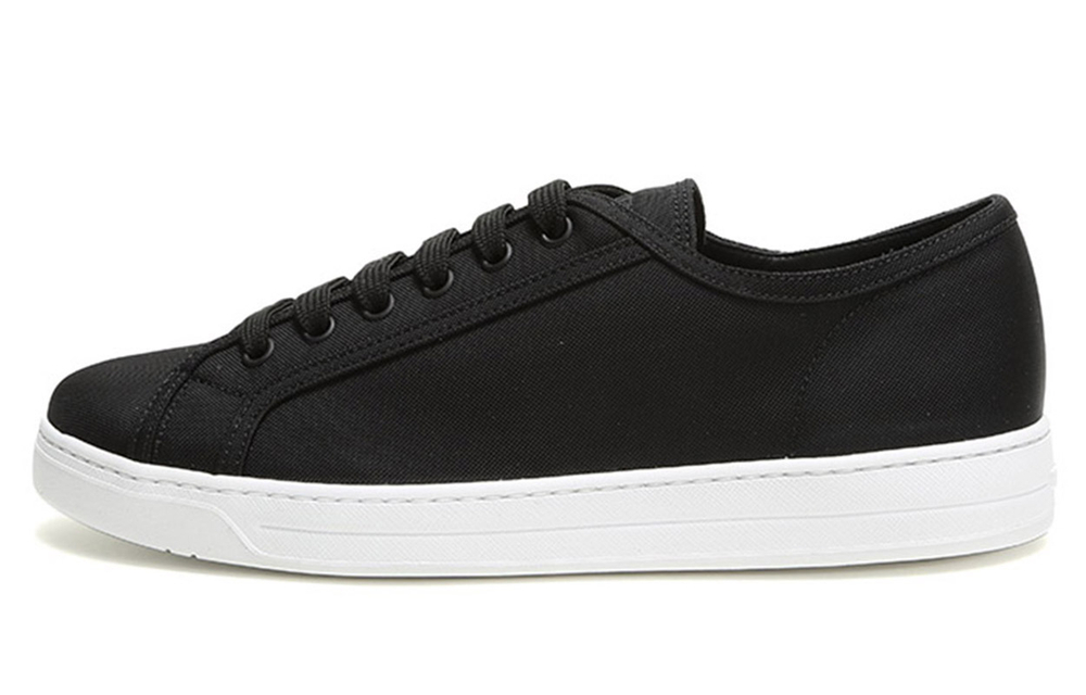 PRADA Low top Canvas Shoes Men"s Black