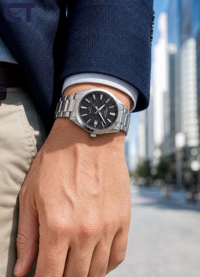 CASIO EFV-160D-1AVDF EDIFICE мужские наручные часы — компактная стальная модель с чёрным циферблатом