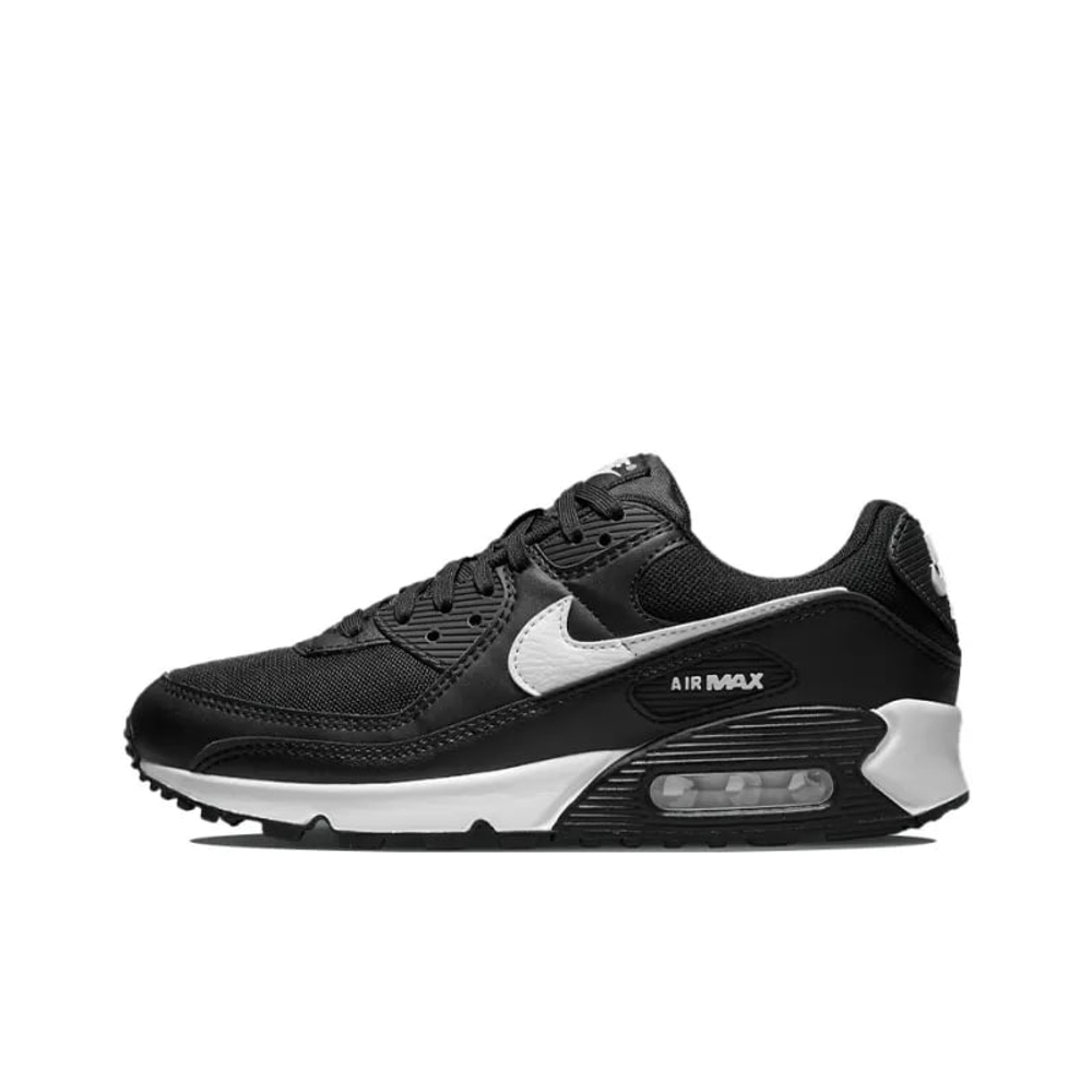 alt="Nike Air Max 90 Classic Black White DH8010-001 вид сбоку на белом фоне"