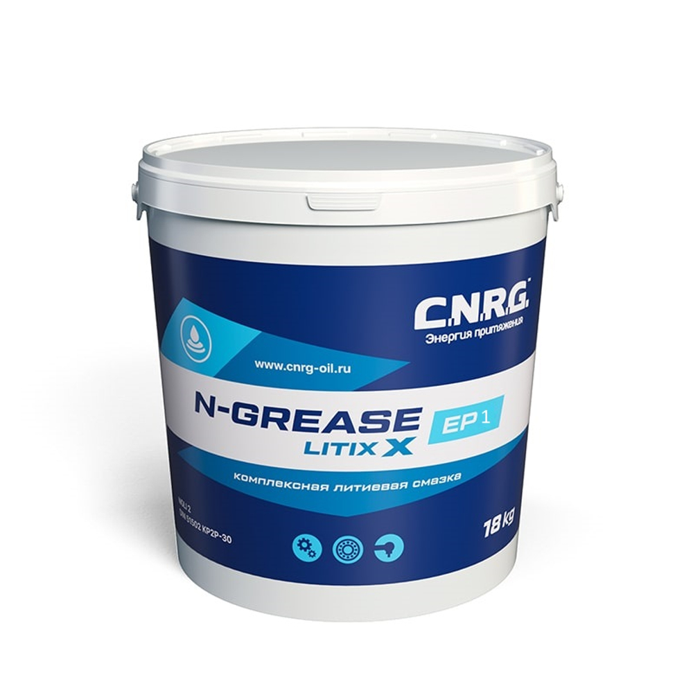CNRG N-Grease Litix Blue EP1 (металл. ведро 18 кг)/Смазка пластичная