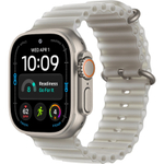 Apple Watch Ultra 4 (2026) 49mm Natural Titanium Case /Translucent Gray Ocean Band