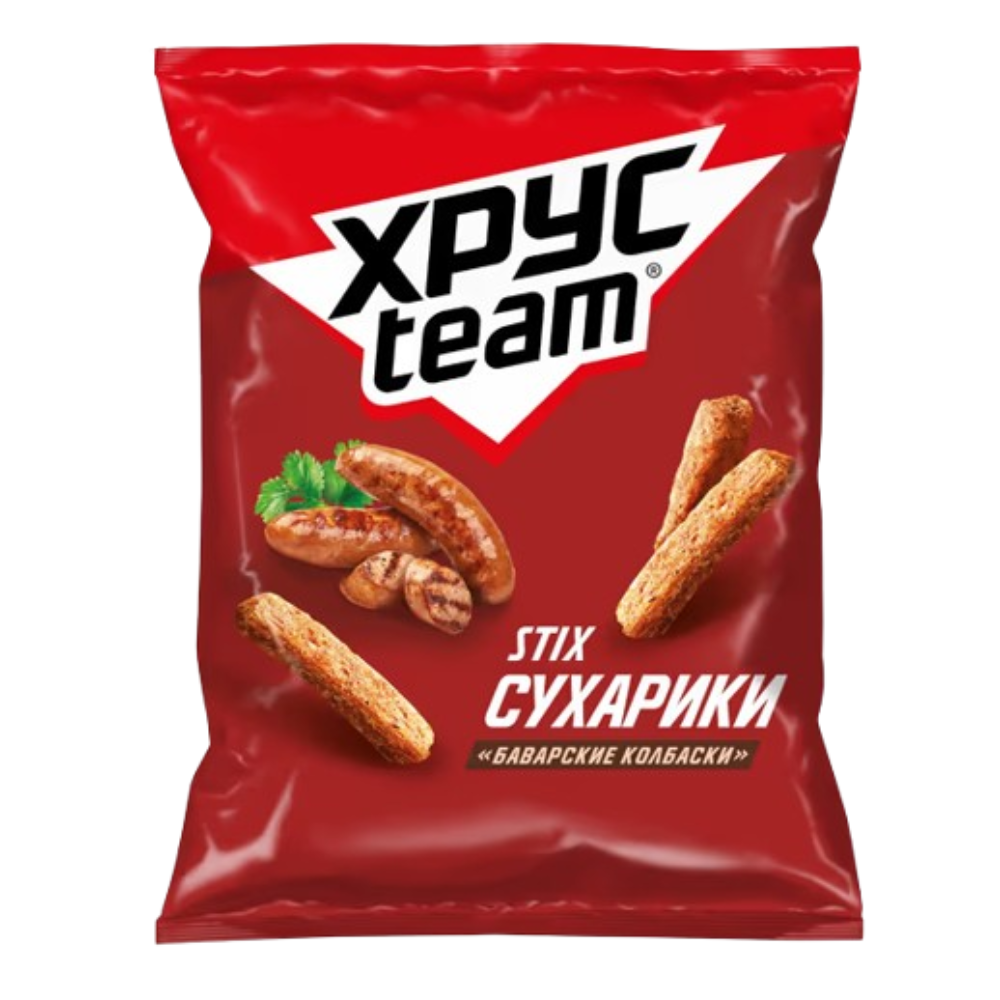 Сухарики Xpycteam стикс Баварские колбаски 60 гр