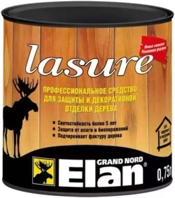 Декоративная лазурь Alpa Elan Lasure для внутренних и наружных работ рябина 0,75л