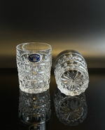 Стаканы на 2 персоны "Brittany", хрусталь, алмазная грань, Bohemia Crystal (Bohemia Glass), Чехословакия, 1970-1980 гг