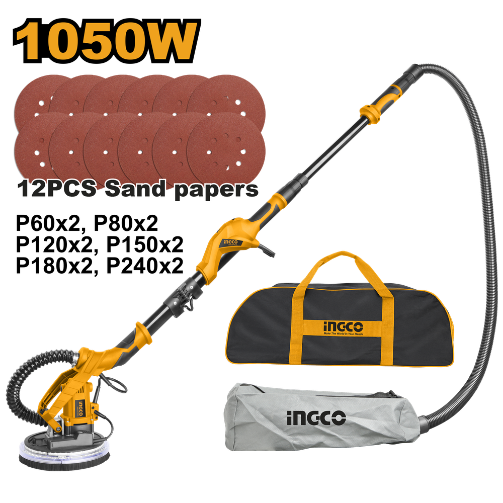 Шлифовальная машина для стен (Жираф) INGCO DWS10501 INDUSTRIAL 1050 Вт Шлифовальная машина для стен (Жираф) INGCO DWS10501 INDUSTRIAL 1050 Вт