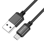 Кабель Borofone BX87 USB-microUSB 2.4A 1м Braided Black