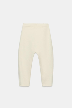 ZARA БРЮКИ С НИЗКОЙ ПОСАДКОЙ, ЭКРЮ