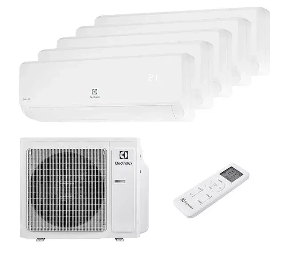 Мульти сплит-система на 5 комнаты Electrolux серия Fusion 2.0 (20+20+20+20+20 кв.м.)