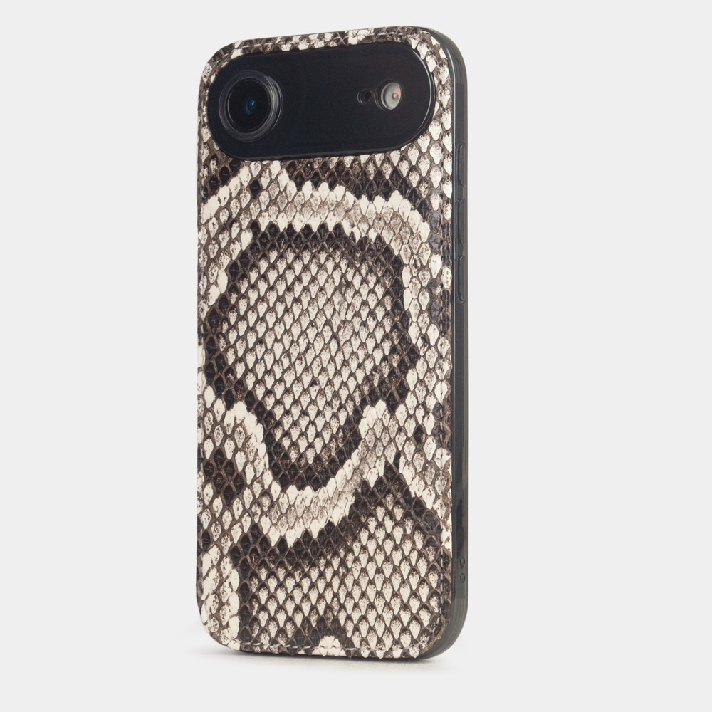 Чехол-накладка для iPhone 17 Air - кожа питона, натуральный