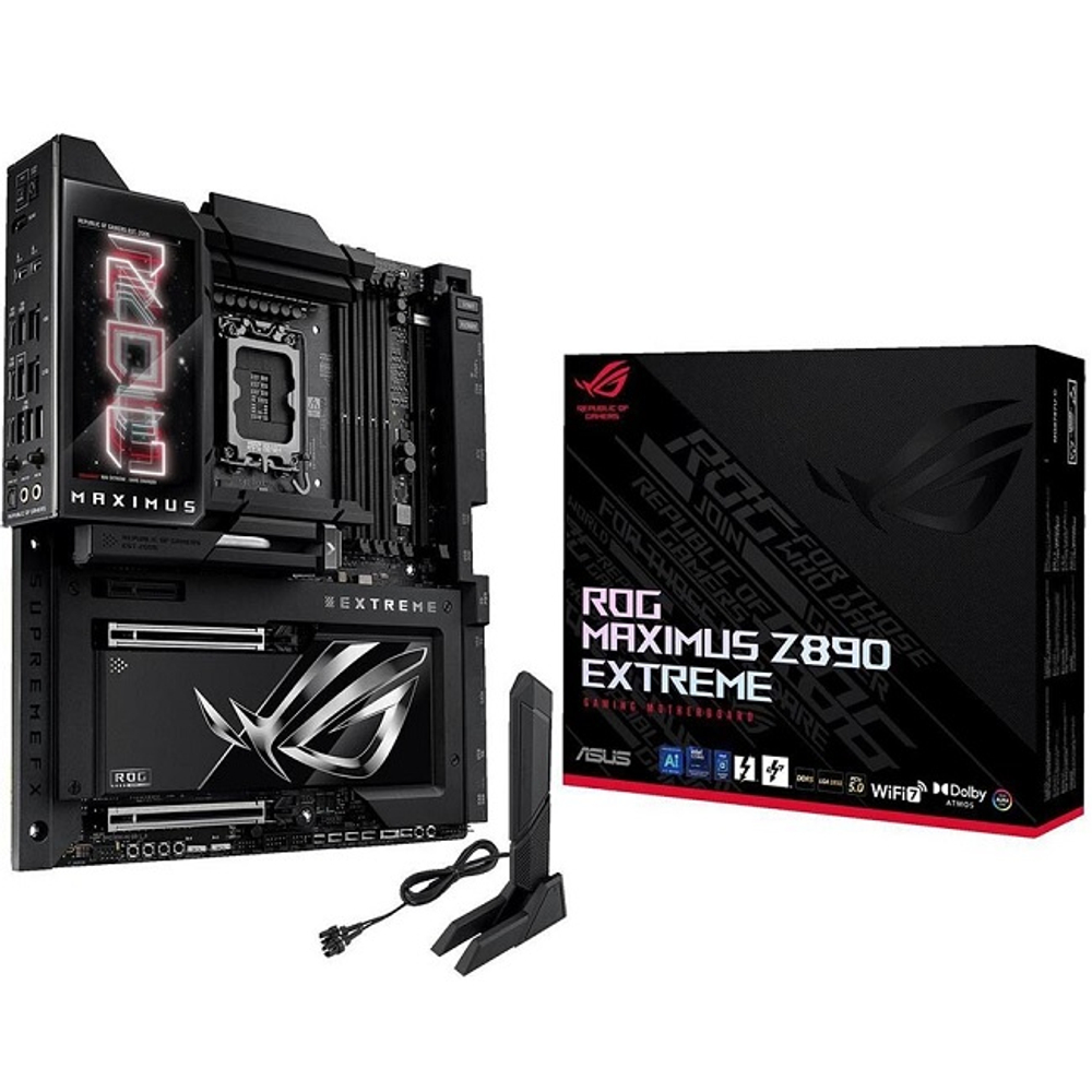 Материнская плата ASUS ROG MAXIMUS Z890 EXTREME (LGA1851/Z890/4xDDR5/2xPCI-Ex16/6xM.2/SB7.1/Wi-Fi/BT/GLAN/HDMI/E-ATX)