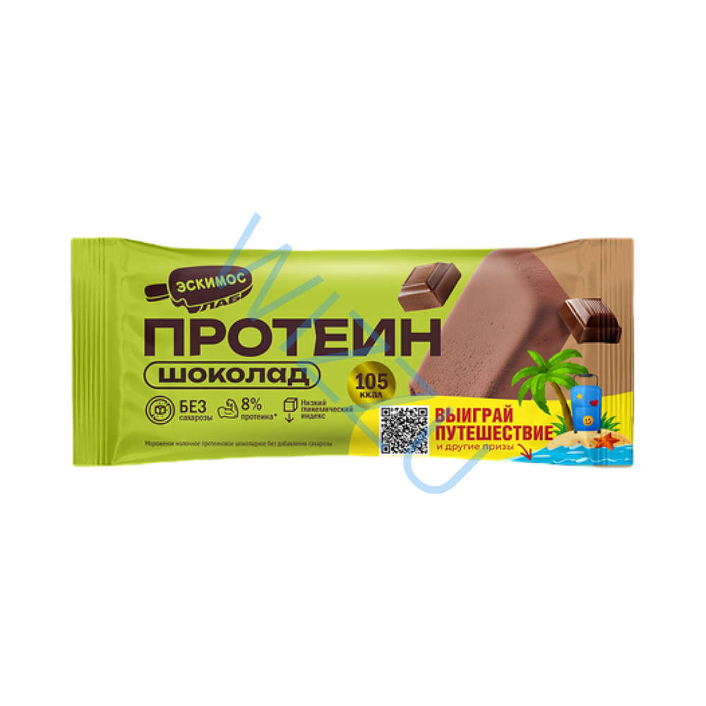 Мороженное Эскимо ЭСКИМОС ЛАБ  протеин шок без сахара 70гр