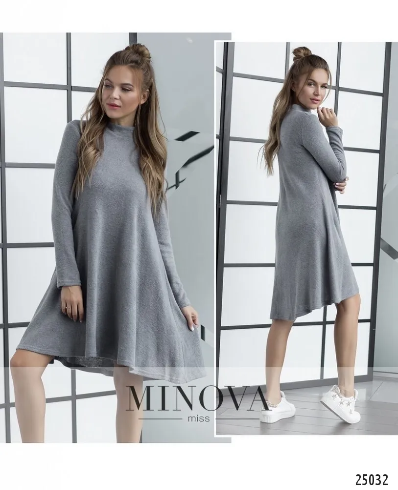 Платье 3105-серый Minova