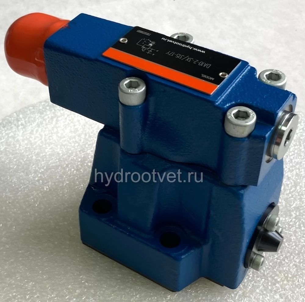 DA10-2-5X/315-17Y - Разгрузочный предохранительный клапан Ду10 с давлением настройки до 315 бар, с разностью срабатывания в 17%, внешний дренаж - Y = есть