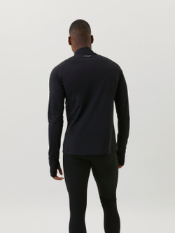 Мужская теннисная кофта Björn Borg Stockholm Midlayer M - черный