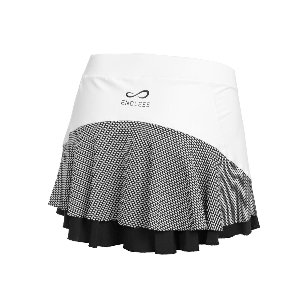 Женская теннисная юбка Endless Starlett Skirt Women - White, Grey