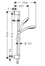Душевой набор Hansgrohe Croma Select S Multi 0.90м (26570400)