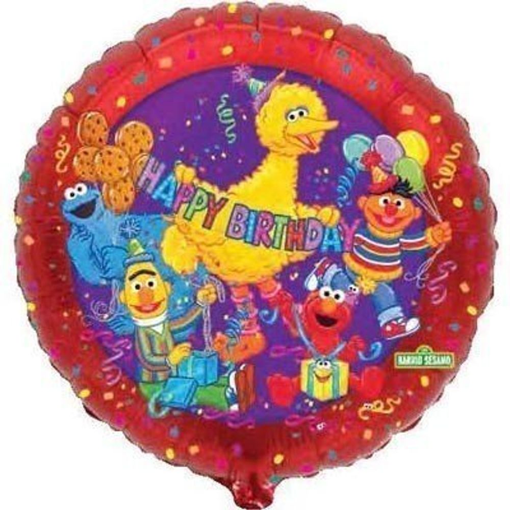 А 18" Круг Синий HB Улица Сезам