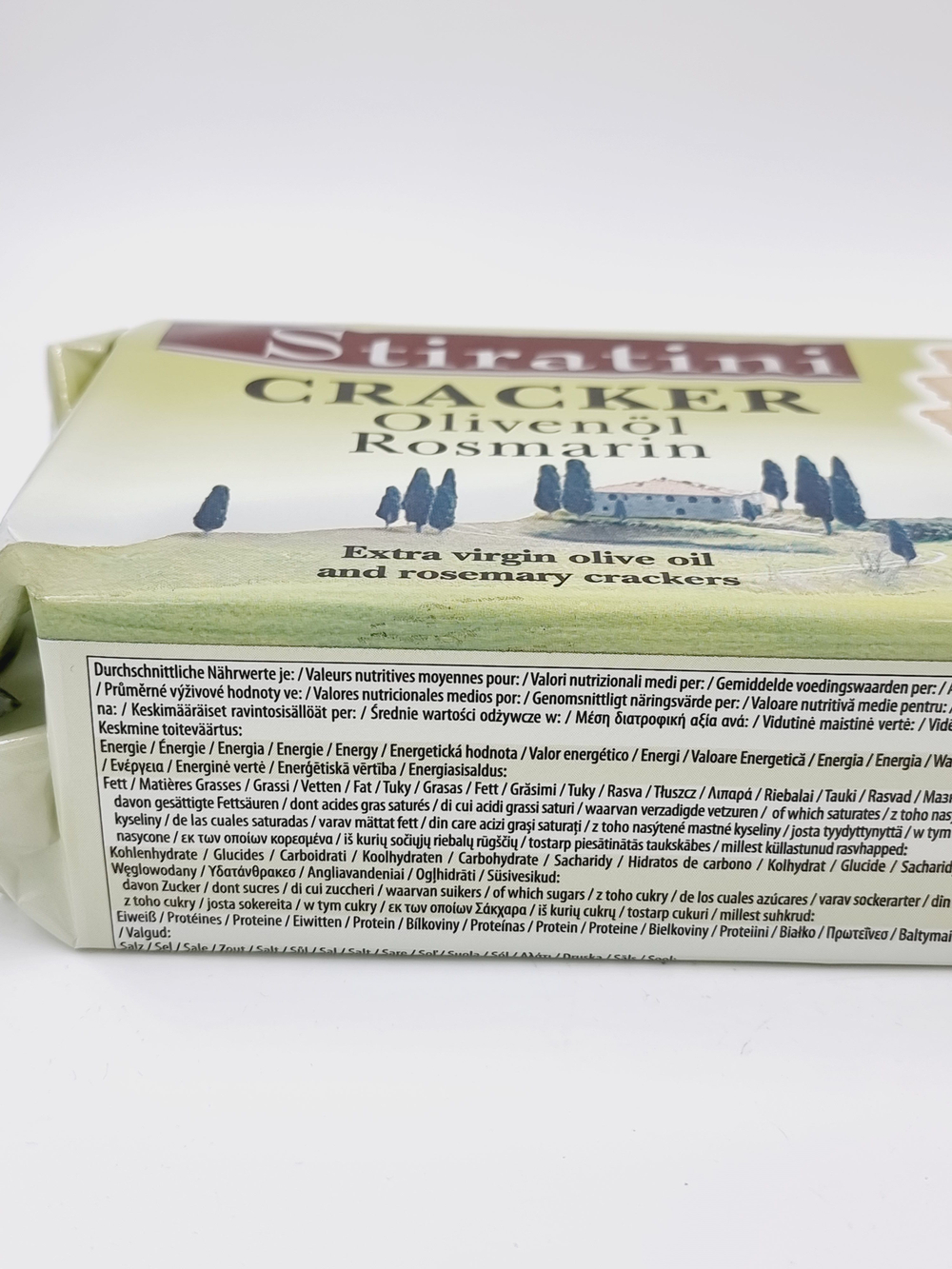 Stiratini Crackers with olive oil & rosemary Крекеры с оливковым маслом и розмарином 250 г (Австрия)
