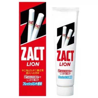 Lion Паста зубная для устранения никотинового налета и запаха табака - Zact, 150г
