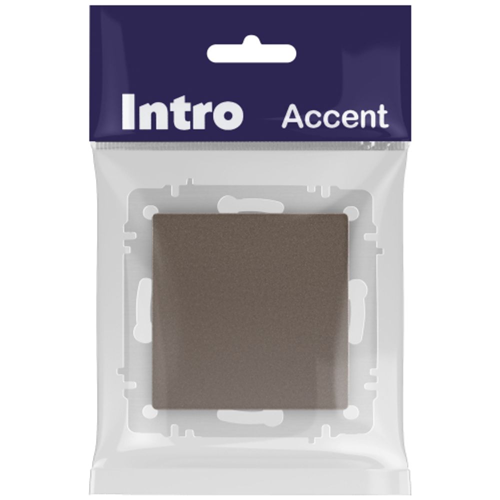Кнопка Intro Accent 6-109-08 10А-250В IP20 СУ AL/CU бронза | Intro