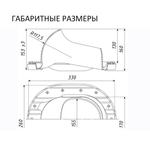 Проходной элемент PROF-21 для металлопрофиля С21, серый