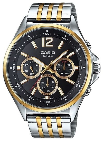 Мужские японские наручные часы CASIO MTP-E303SG-1A