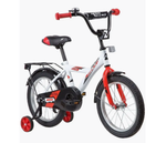 Велосипед NOVATRACK 16" ASTRA белый, тормоз нож, крылья, багажник, полная защ.цепи