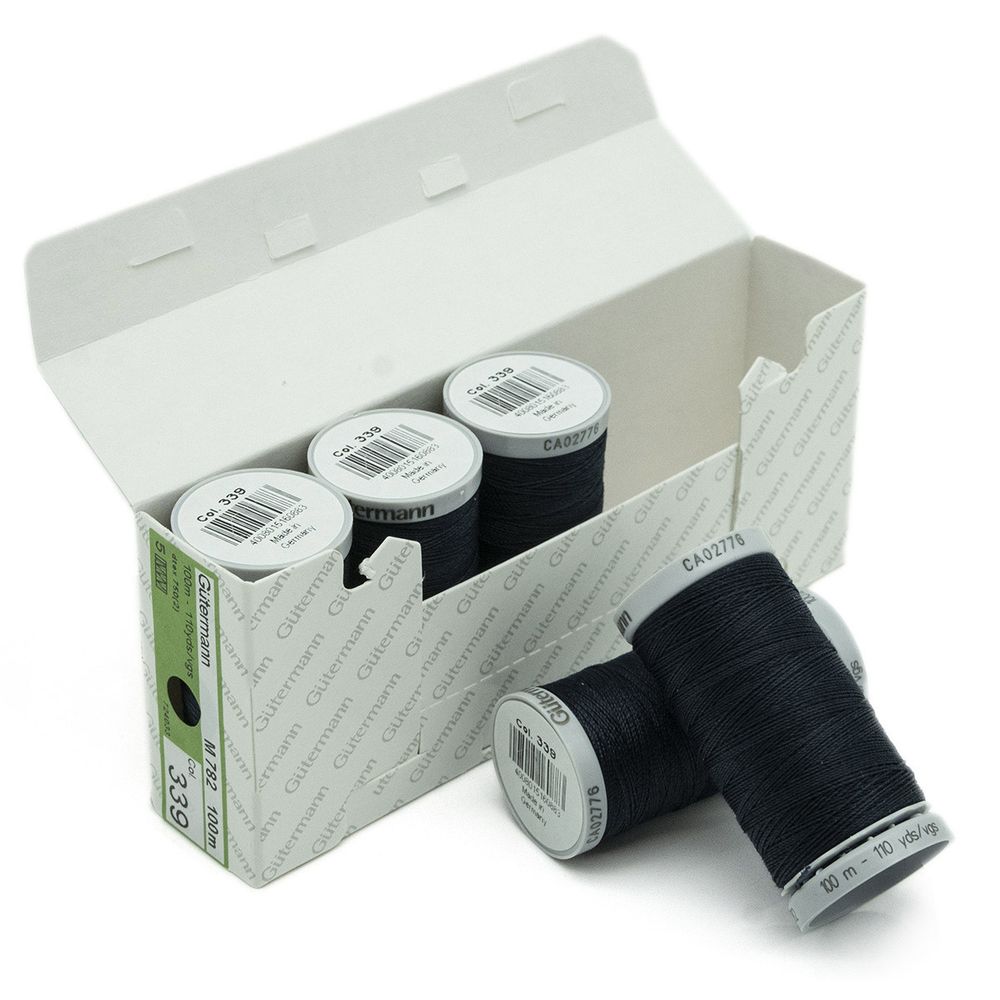 Нитки суперкрепкие Gutermann Extra Strong M782 №40 (100 метров), 5 кат. | 339 т.чернильно-синий
